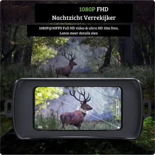 Professionele Nachtkijker Wildcamera HD 1080P Zwart