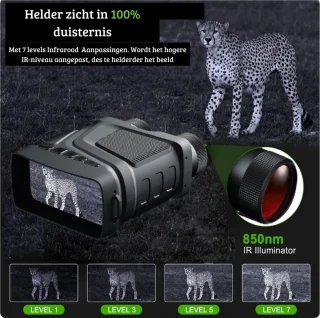 Professionele Nachtkijker Wildcamera HD 1080P Zwart