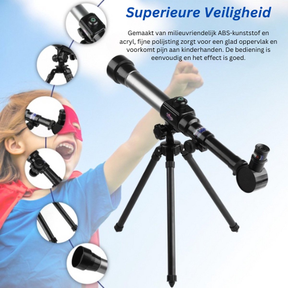 Wat vinden we goed aan de TADES® Telescoop 40x voor kinderen