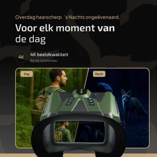 Verranox Full-Color Nachtkijker Digitale Verrekijker 4K