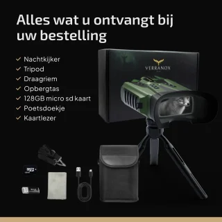 Verranox Full-Color Nachtkijker Digitale Verrekijker 4K