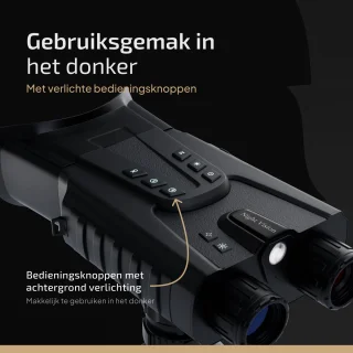 Verranox Full-Color Nachtkijker Zwart 4K Digitale Verrekijker