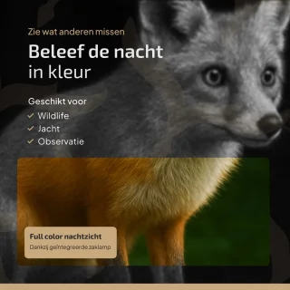 Verranox Full-Color Nachtkijker Zwart 4K Digitale Verrekijker