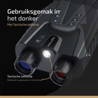 Verranox Full-Color Nachtkijker Zwart 4K Digitale Verrekijker