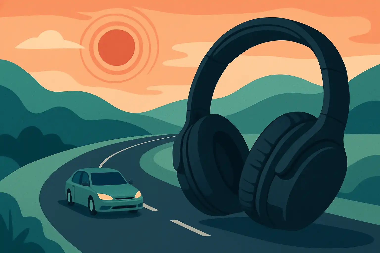 Roadtrip in stilte: hoe noise cancelling koptelefoons autogeluid temmen zonder de verkeersveiligheid te schaden