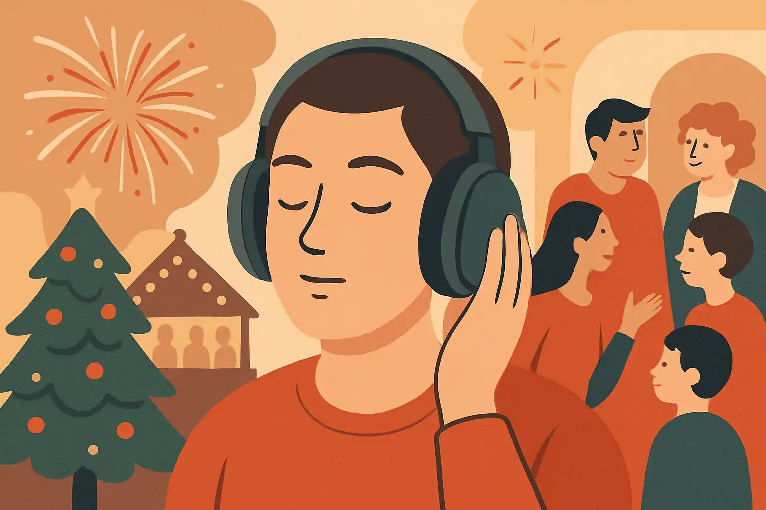 Zo overleef je de feestdagen met noise cancelling: van kerstmarkten en vuurwerk tot drukke familiebijeenkomsten