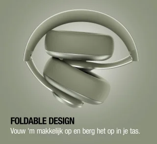 Fresh 'n Rebel Clam Ace 2 – Draadloze Bluetooth Koptelefoon met Active Noise Cancelling – 100+ uur Speeltijd - Met volume wiel - Dried Green