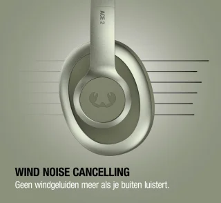 Fresh 'n Rebel Clam Ace 2 – Draadloze Bluetooth Koptelefoon met Active Noise Cancelling – 100+ uur Speeltijd - Met volume wiel - Dried Green