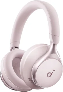 soundcore by Anker Space One Draadloze Over-ear Koptelefoon Roze - Headphones - Active Noise Cancelling, Multipoint Connection, 55 uur accuduur, Bluetooth 5.3, LDAC, Hi-Res Certified