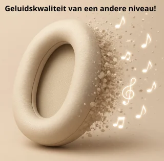 Draadloze Over Ear Koptelefoon met Noise Cancelling & Microfoon - 60 uur batterij - Inklapbaar Bluetooth Headset - Heldere gesprekken - Koptelefoon met draad 3.5mm Jack - Handsfree bellen