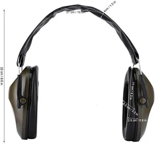 Noise Cancelling Headsets, Earmuffs Adjustable Noise Cancelling Hearing Protection Antinoise Noise Cancelling Headset Adult Child for Shooting (Army Green), Army green