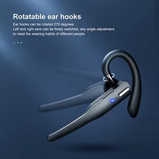 Bluetooth Earphone, Wireless Hands-Free Headphones, Noise Cancelling Headphones, IPX7 Waterproof, BT5.1, for Work, Car Driving, Business, Sports (YYK‑525