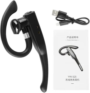 Bluetooth Earphone, Wireless Hands-Free Headphones, Noise Cancelling Headphones, IPX7 Waterproof, BT5.1, for Work, Car Driving, Business, Sports (YYK‑525