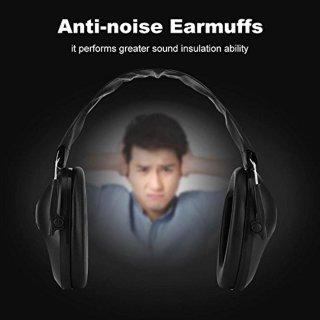 Wat vinden we goed aan de Noise Cancelling Headphones Earmuffs Adjustable Noise Cancelling Hearing Protection Antinoise Hunting Noise Cancelling Headphones Adult Child for Shooting (Black), Black