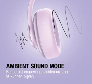 Fresh 'n Rebel Clam Ace 2 – Draadloze Bluetooth Koptelefoon met Active Noise Cancelling – 100+ uur Speeltijd - Met volume wiel - Dreamy Lilac
