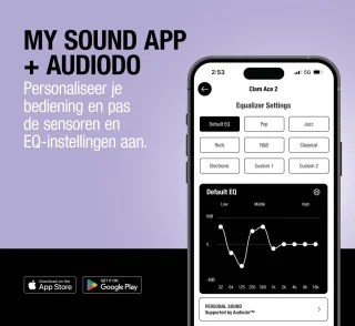 Fresh 'n Rebel Clam Ace 2 – Draadloze Bluetooth Koptelefoon met Active Noise Cancelling – 100+ uur Speeltijd - Met volume wiel - Dreamy Lilac