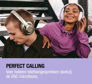 Fresh 'n Rebel Clam Ace 2 – Draadloze Bluetooth Koptelefoon met Active Noise Cancelling – 100+ uur Speeltijd - Met volume wiel - Dreamy Lilac