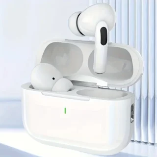 Draadloze Bluetooth Oordopjes met Oplaadcase – Noise Cancelling In-Ear Earbuds – Touch Control – Geschikt voor iPhone & Android – Draadloos Opladen – Sport & Muziek – Wit