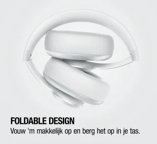 Fresh 'n Rebel Clam Ace 2 – Draadloze Bluetooth Koptelefoon met Active Noise Cancelling – 100+ uur Speeltijd - Met volume wiel - Ice Grey