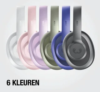 Fresh 'n Rebel Clam Ace 2 – Draadloze Bluetooth Koptelefoon met Active Noise Cancelling – 100+ uur Speeltijd - Met volume wiel - Ice Grey