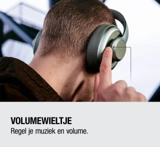 Fresh 'n Rebel Clam Ace 2 – Draadloze Bluetooth Koptelefoon met Active Noise Cancelling – 100+ uur Speeltijd - Met volume wiel - Ice Grey