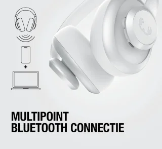 Fresh 'n Rebel Clam Ace 2 – Draadloze Bluetooth Koptelefoon met Active Noise Cancelling – 100+ uur Speeltijd - Met volume wiel - Ice Grey