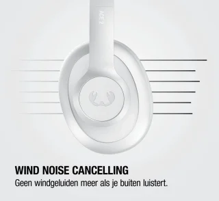 Fresh 'n Rebel Clam Ace 2 – Draadloze Bluetooth Koptelefoon met Active Noise Cancelling – 100+ uur Speeltijd - Met volume wiel - Ice Grey
