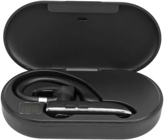 Sports Headset with Charging Case, Headsets for Mobile Phones Noise Cancelling Handsfree Earphone Built-in Microphone, Wireless One Ear Earphone for Business Sports