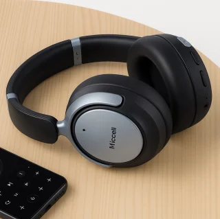 Over Ear Koptelefoon met Active Noise Cancelling - Draadloze Headset met Microfoon - ENC - Bluetoot 5.3 - Inklapbaar & 70 uur batterij