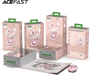 ACEFAST T6 Draadloze oordopjes Pink Lotus