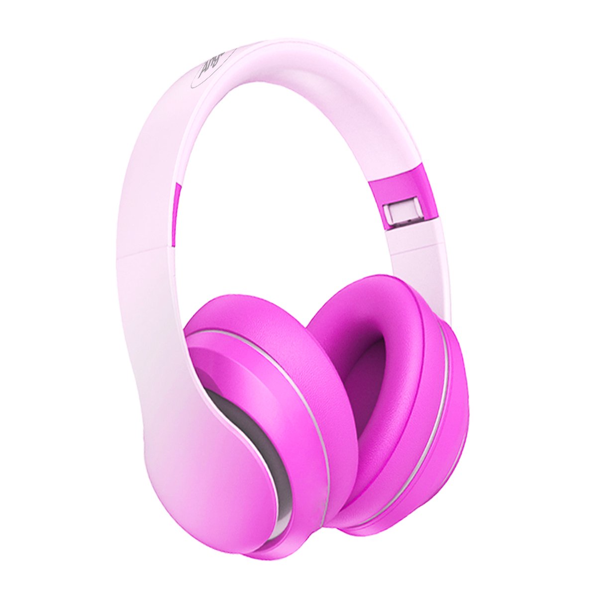 De AngelTech Over Ear Draadloze Kinderkoptelefoon met Microfoon Roze of Blauw in één oogopslag