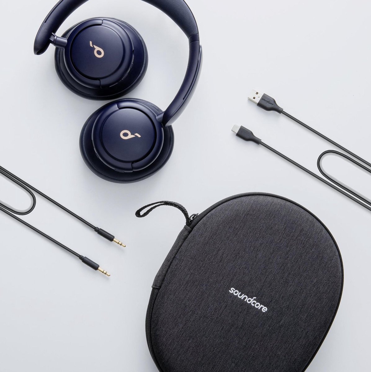 Anker Soundcore Life Q30 Draadloze Over-Ear Koptelefoon Blauw