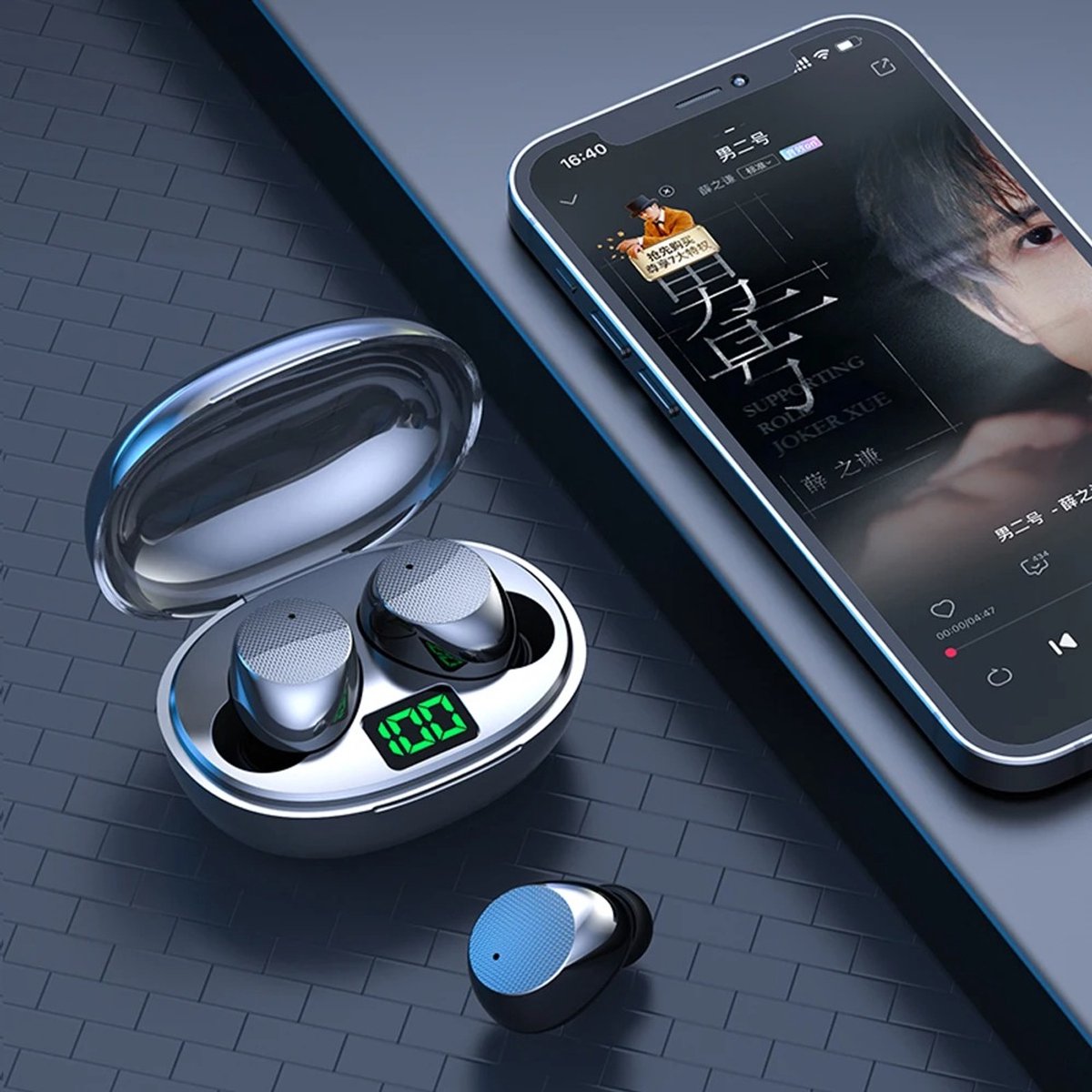 BellissiBo® Draadloze Bluetooth Oortjes Zwart