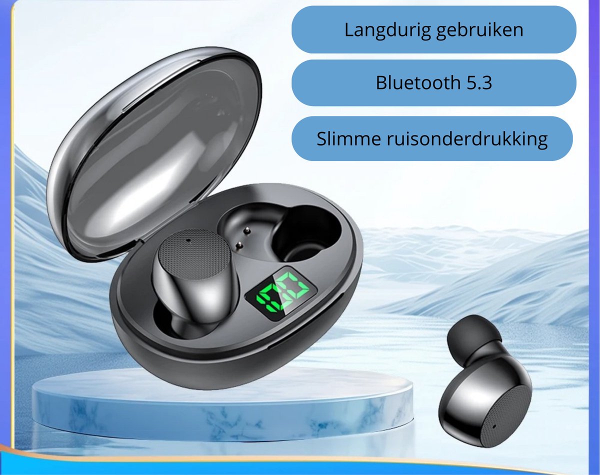 BellissiBo® Draadloze Bluetooth Oortjes Zwart