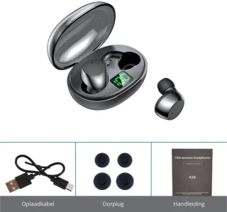 BellissiBo® Draadloze Bluetooth Oortjes Zwart