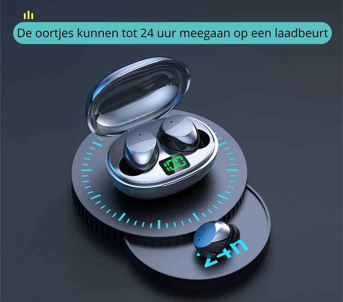 BellissiBo® Draadloze Bluetooth Oortjes Zwart