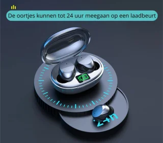 BellissiBo® Draadloze Bluetooth Oortjes Zwart