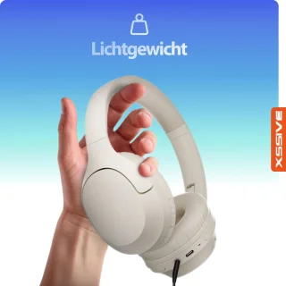 Bluetooth 5.3 Draadloze Koptelefoon Beige