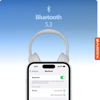 Bluetooth 5.3 Draadloze Koptelefoon Beige