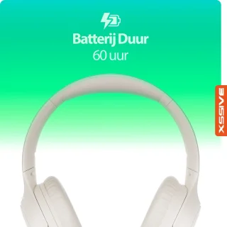 Bluetooth 5.3 Draadloze Koptelefoon Beige