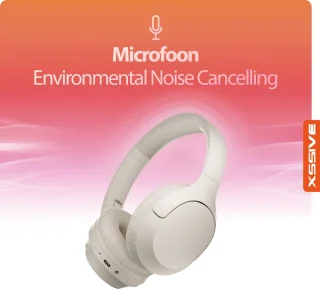 Bluetooth 5.3 Draadloze Koptelefoon Beige