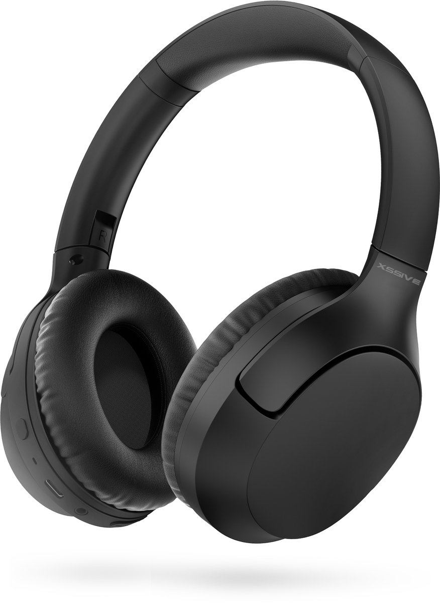 De Bluetooth 5.3 Draadloze Koptelefoon Zwart in één oogopslag