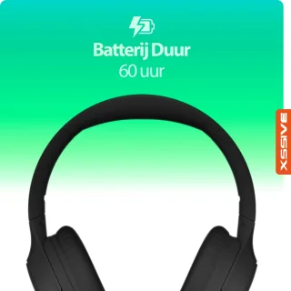 Bluetooth 5.3 Draadloze Koptelefoon Zwart