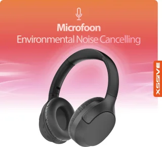 Bluetooth 5.3 Draadloze Koptelefoon Zwart