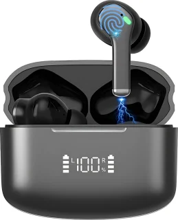 Bluetooth draadloze oordopjes - Zwart