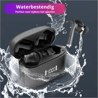 Bluetooth draadloze oordopjes - Zwart