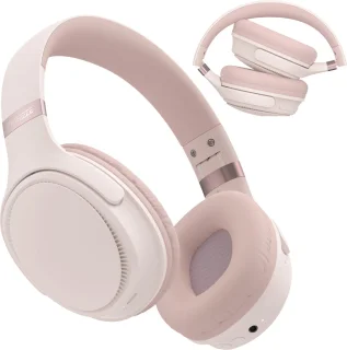 De Bluetooth Koptelefoon Inklapbaar - Roze Goud in één oogopslag