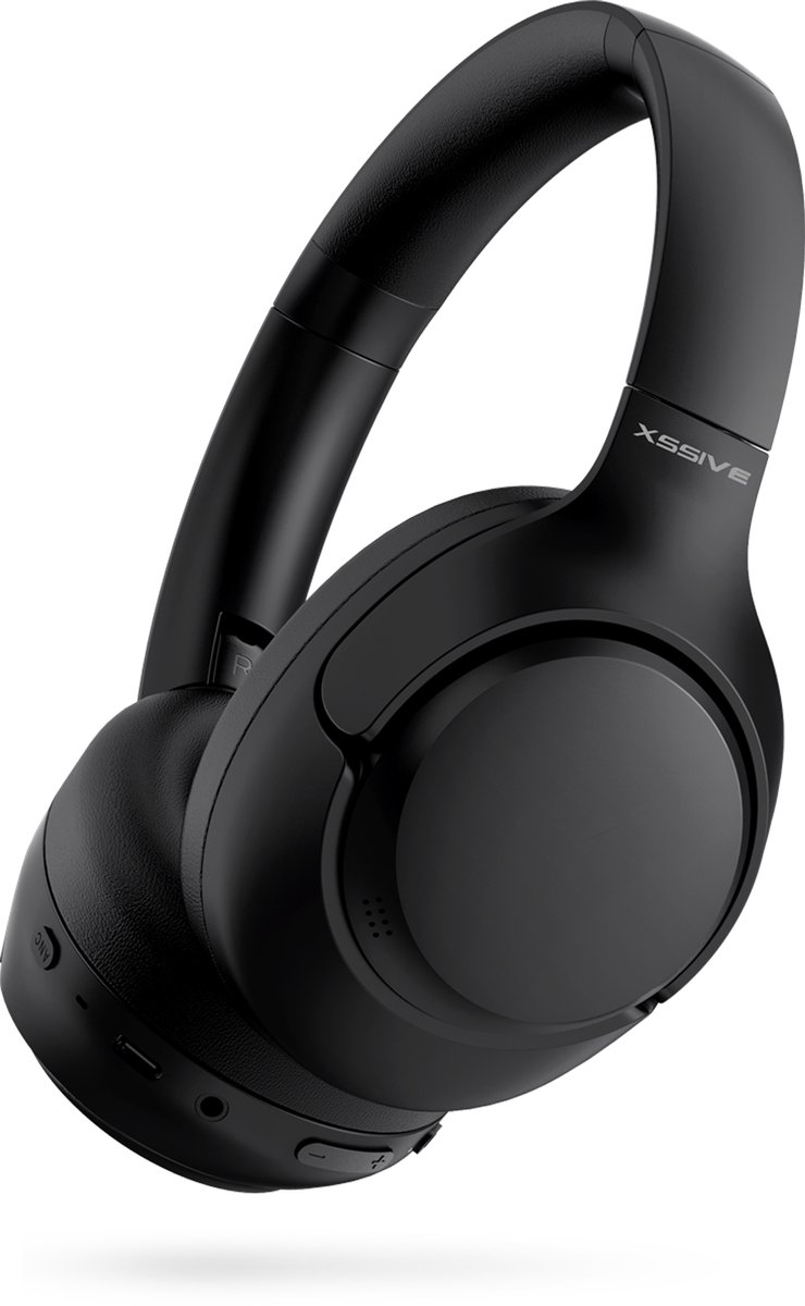 De Bluetooth Koptelefoon Zwart - Hybrid ANC - Bluetooth 5.3 - 60 Uur Batterij in één oogopslag