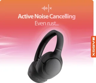 Bluetooth Koptelefoon Zwart - Hybrid ANC - Bluetooth 5.3 - 60 Uur Batterij