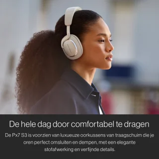 Bowers & Wilkins Px7 S3 Draadloze Over-Ear Hoofdtelefoon Canvas Wit